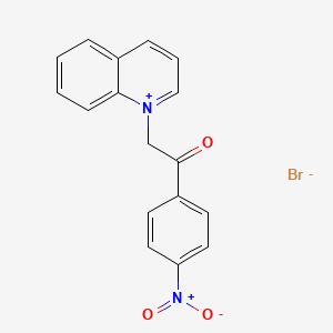 molecular formula C17H13BrN2O3 B1655640 1-(4-Nitrophenyl)-2-quinolinium-1-ylethan-1-one bromide CAS No. 39954-66-0