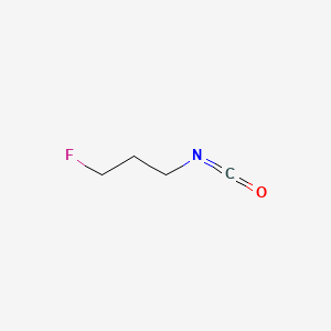 molecular formula C4H6FNO B1655688 1-fluoro-3-isocyanatopropane CAS No. 407-99-8