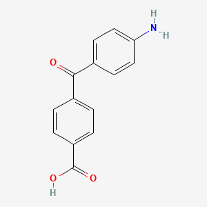 molecular formula C14H11NO3 B1655696 4-(4-Aminobenzoyl)benzoic acid CAS No. 40811-57-2