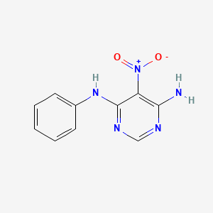 5-nitro-4-N-phenylpyrimidine-4,6-diamine