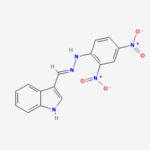 N-(2,4-Dinitrophenyl)-N'-(1H-indol-3-ylmethylene) hydrazine