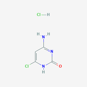 molecular formula C4H5Cl2N3O B1655712 4-Amino-6-chloro-1,2-dihydropyrimidin-2-one hydrochloride CAS No. 41103-18-8