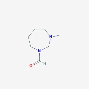 molecular formula C7H14N2O B165572 3-Methyl-1,3-diazepane-1-carbaldehyde CAS No. 138913-28-7