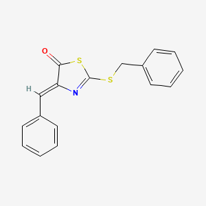 (4Z)-4-benzylidene-2-benzylsulfanyl-1,3-thiazol-5-one