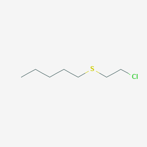 1-[(2-Chloroethyl)sulfanyl]pentane