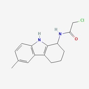 2-chloro-N-(6-methyl-2,3,4,9-tetrahydro-1H-carbazol-1-yl)acetamide