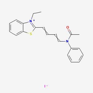 Benzothiazolium, 2-[4-(acetylphenylamino)-1,3-butadien-1-yl]-3-ethyl-, iodide (1:1)