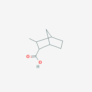 molecular formula C9H14O2 B1655737 Bicyclo[2.2.1]heptane-2-carboxylic acid, 3-methyl- CAS No. 41476-91-9