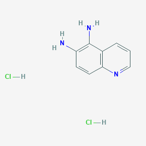 molecular formula C9H10ClN3 B1655745 quinoline-5,6-diamine dihydrochloride CAS No. 41583-03-3
