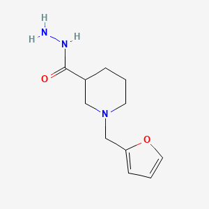 molecular formula C11H17N3O2 B1655747 1-(Furan-2-ylmethyl)piperidine-3-carbohydrazide CAS No. 415937-00-7