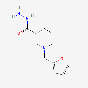 1-[(Furan-2-yl)methyl]piperidine-3-carbohydrazide