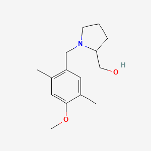 [1-[(4-Methoxy-2,5-dimethylphenyl)methyl]pyrrolidin-2-yl]methanol