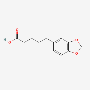 molecular formula C12H14O4 B1655768 1,3-Benzodioxole-5-pentanoic acid CAS No. 41917-45-7