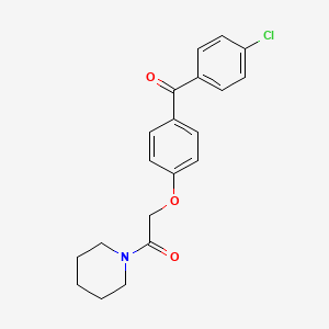 Piperidine, 1-((4-(4-chlorobenzoyl)phenoxy)acetyl)-
