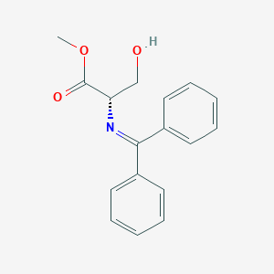 molecular formula C17H17NO3 B165578 Methyl N-(Diphenylmethylene)-L-serinate CAS No. 133157-01-4