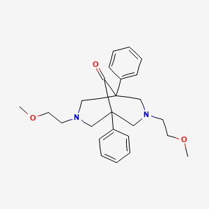 3,7-Bis(2-methoxyethyl)-1,5-diphenyl-3,7-diazabicyclo(3.3.1)nonan-9-one