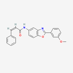 (Z)-N-[2-(3-methoxyphenyl)-1,3-benzoxazol-5-yl]-3-phenylprop-2-enamide