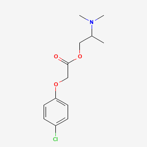 molecular formula C13H18ClNO3 B1655784 2-(Dimethylamino)propyl (4-chlorophenoxy)acetate CAS No. 4210-71-3