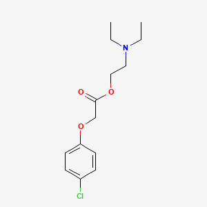 Acetic acid, (p-chlorophenoxy)-, 2-(diethylamino)ethyl ester