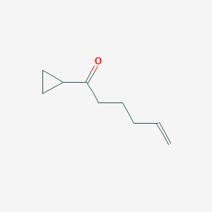 molecular formula C9H14O B1655790 1-cyclopropylhex-5-en-1-one CAS No. 42185-55-7