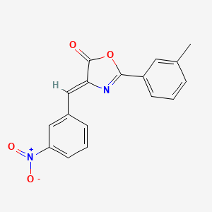 2-(3-methylphenyl)-4-[(3-nitrophenyl)methylene]-1,3-oxazol-5(4H)-one
