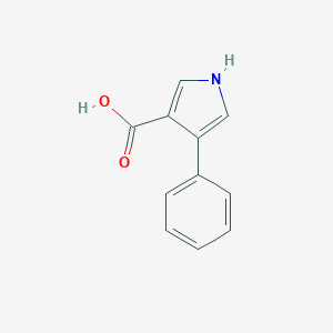 molecular formula C11H9NO2 B165581 4-苯基-1H-吡咯-3-羧酸 CAS No. 132040-12-1