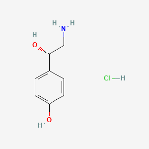 molecular formula C8H12ClNO2 B1655812 Octopamine hydrochloride, (+)- CAS No. 425366-60-5