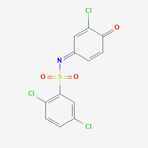 (NE)-2,5-dichloro-N-(3-chloro-4-oxocyclohexa-2,5-dien-1-ylidene)benzenesulfonamide