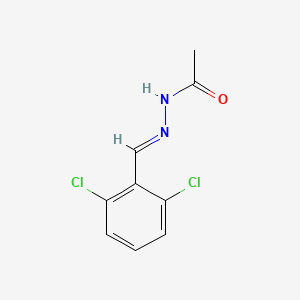 molecular formula C9H8Cl2N2O B1655818 Acetic acid, (2,6-dichlorobenzylidene)hydrazide CAS No. 42596-12-3