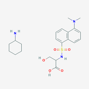 molecular formula C21H31N3O5S B1655826 N-Dansyl-DL-serine cyclohexylammonium salt CAS No. 42808-14-0