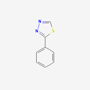 molecular formula C8H6N2S B1655833 1,3,4-Thiadiazole, 5-phenyl- CAS No. 4291-14-9