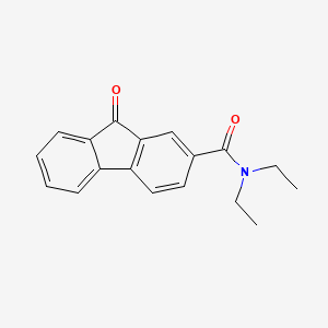 molecular formula C18H17NO2 B1655837 N,N-Diethyl-9-oxo-9H-fluorene-2-carboxamide CAS No. 42946-66-7