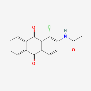 molecular formula C16H10ClNO3 B1655842 N-(1-Chloro-9,10-dioxo-9,10-dihydroanthracen-2-YL)acetamide CAS No. 42983-73-3