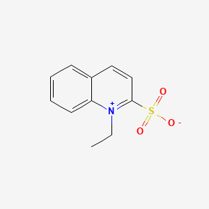molecular formula C11H11NO3S B1655858 1-Ethyl-2-sulphonatoquinolinium CAS No. 4329-91-3