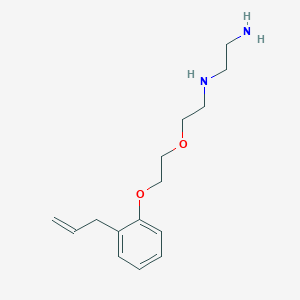 molecular formula C15H24N2O2 B1655864 N'-[2-[2-(2-prop-2-enylphenoxy)ethoxy]ethyl]ethane-1,2-diamine CAS No. 433944-94-6