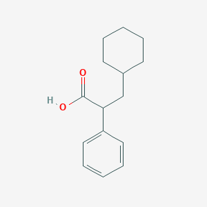 molecular formula C15H20O2 B1655870 3-Cyclohexyl-2-phenylpropanoic acid CAS No. 4361-39-1