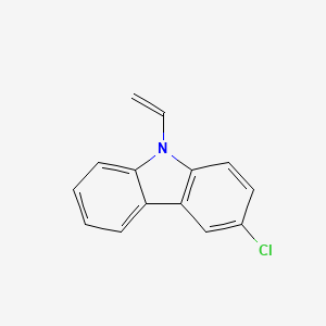 molecular formula C14H10ClN B1655874 9H-Carbazole, 3-chloro-9-ethenyl- CAS No. 4377-60-0