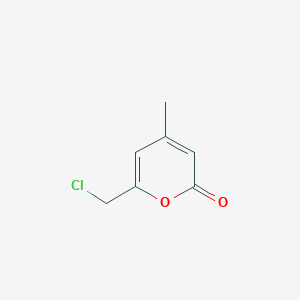 molecular formula C7H7ClO2 B1655877 6-(Chloromethyl)-4-methyl-2H-pyran-2-one CAS No. 4394-75-6