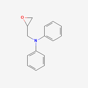 molecular formula C15H15NO B1655915 N-(oxiran-2-ylmethyl)-N-phenylaniline CAS No. 4510-27-4