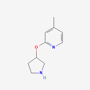 4-Methyl-2-(pyrrolidin-3-yloxy)pyridine