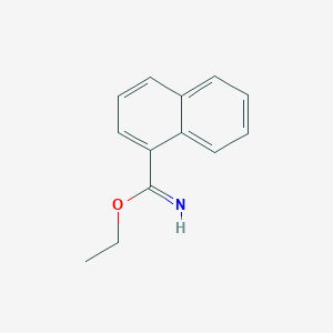 molecular formula C13H13NO B1655953 Ethyl naphthalene-1-carboximidate CAS No. 46389-16-6