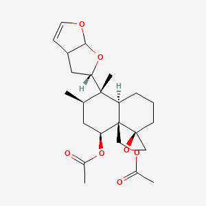 molecular formula C24H34O7 B1655954 3-Deoxycaryoptinol CAS No. 464-71-1
