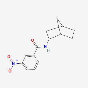 molecular formula C14H16N2O3 B1655973 N-(Bicyclo[2.2.1]heptan-2-yl)-3-nitrobenzamide CAS No. 473709-18-1