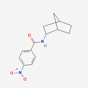 molecular formula C14H16N2O3 B1655974 N-(Bicyclo[2.2.1]heptan-2-yl)-4-nitrobenzamide CAS No. 473709-51-2