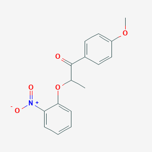 1-(4-Methoxyphenyl)-2-(2-nitrophenoxy)propan-1-one