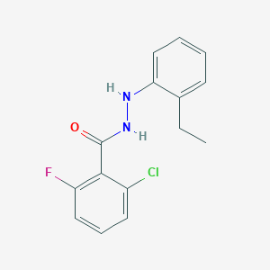 2-chloro-N'-(2-ethylphenyl)-6-fluorobenzohydrazide