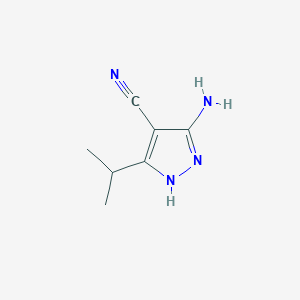 5-amino-3-isopropyl-1H-pyrazole-4-carbonitrile