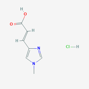 (2E)-3-(1-methyl-1H-imidazol-4-yl)prop-2-enoic acid hydrochloride, E