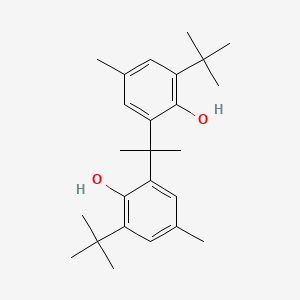 molecular formula C25H36O2 B1656025 Phenol, 2,2'-(1-methylethylidene)bis[6-(1,1-dimethylethyl)-4-methyl- CAS No. 4809-85-2