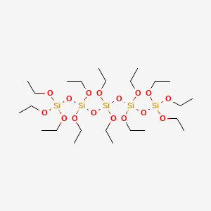 molecular formula C24H60O16Si5 B1656047 Pentasiloxane, dodecaethoxy- CAS No. 4935-68-6